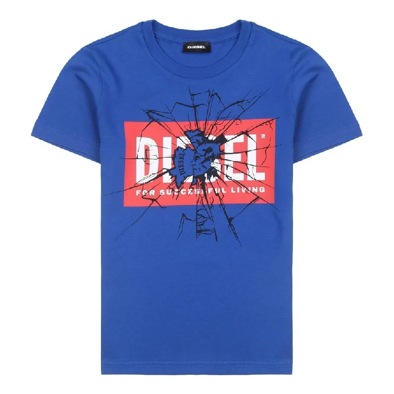 Blue Shatter Logo T-Shirt